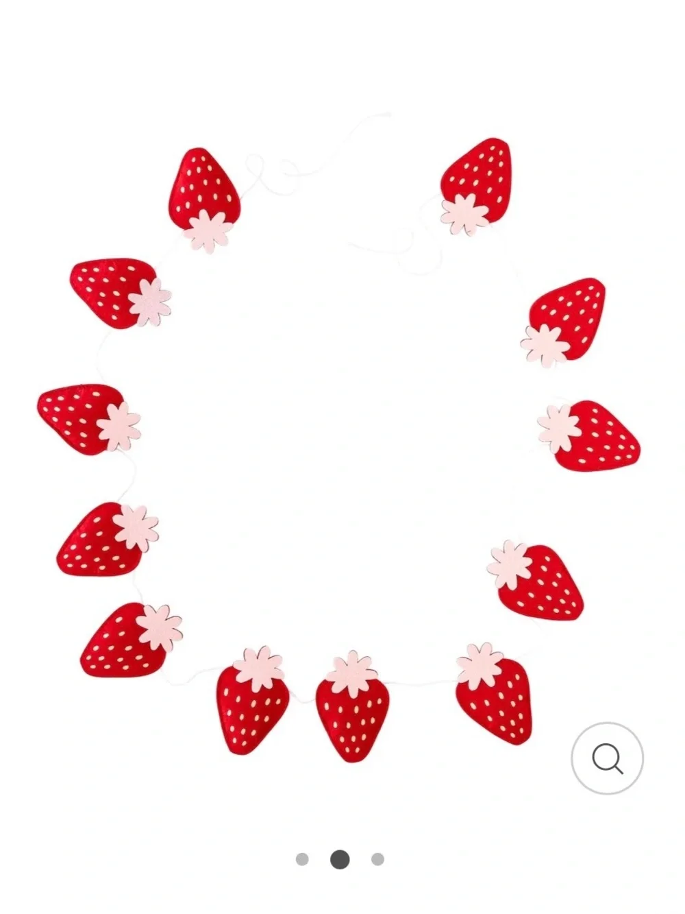 My Mind's Eye Strawberry Party Banner and Cupcake Kit — Pink and Red
